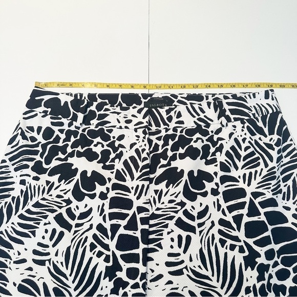 Talbots Hampshire Black White Print Pants - Size 16 - Picture 7 of 13